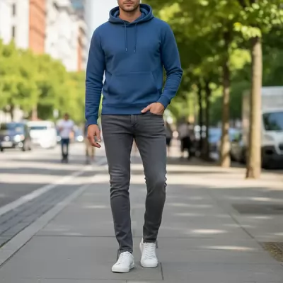 PANTALON JEAN LUMBERJACK HOMME SLIM GRIS CLAIR